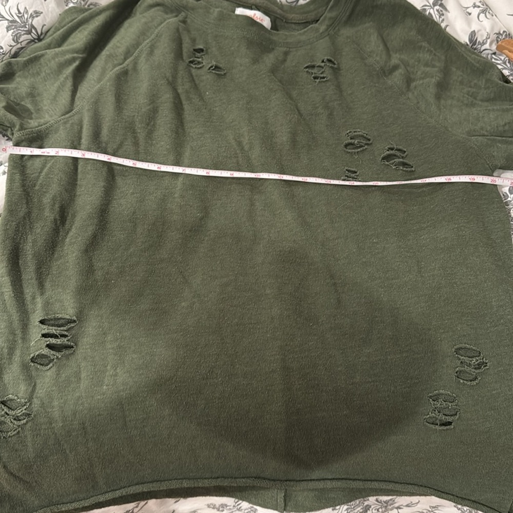 Colsie Distressed Sweatshirt - Picture 6 of 7